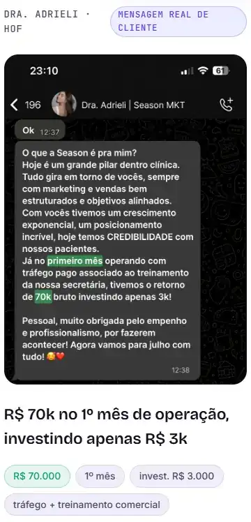R$ 70k no 1º mês, investindo apenas R$ 3k